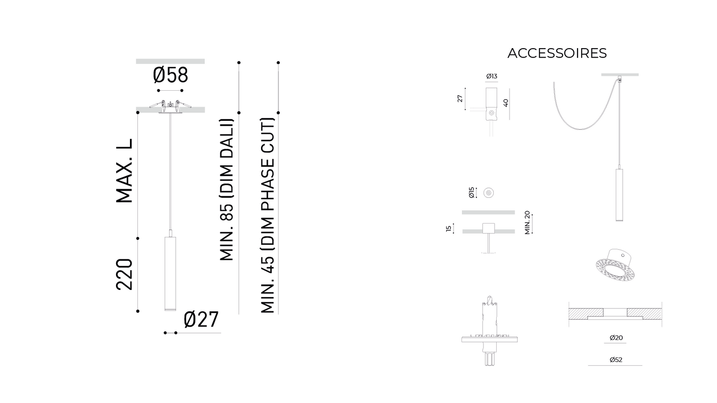 Suspension Stick 22 cm Phase Cut