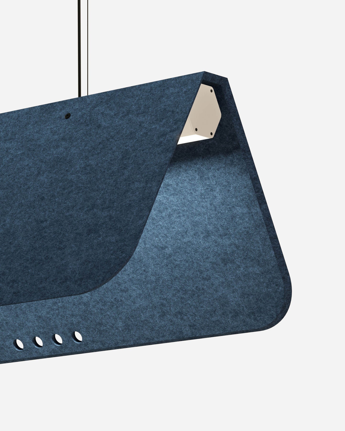 KUNTUR est un luminaire acoustique suspendu ON-OFF de la collection KALLMA