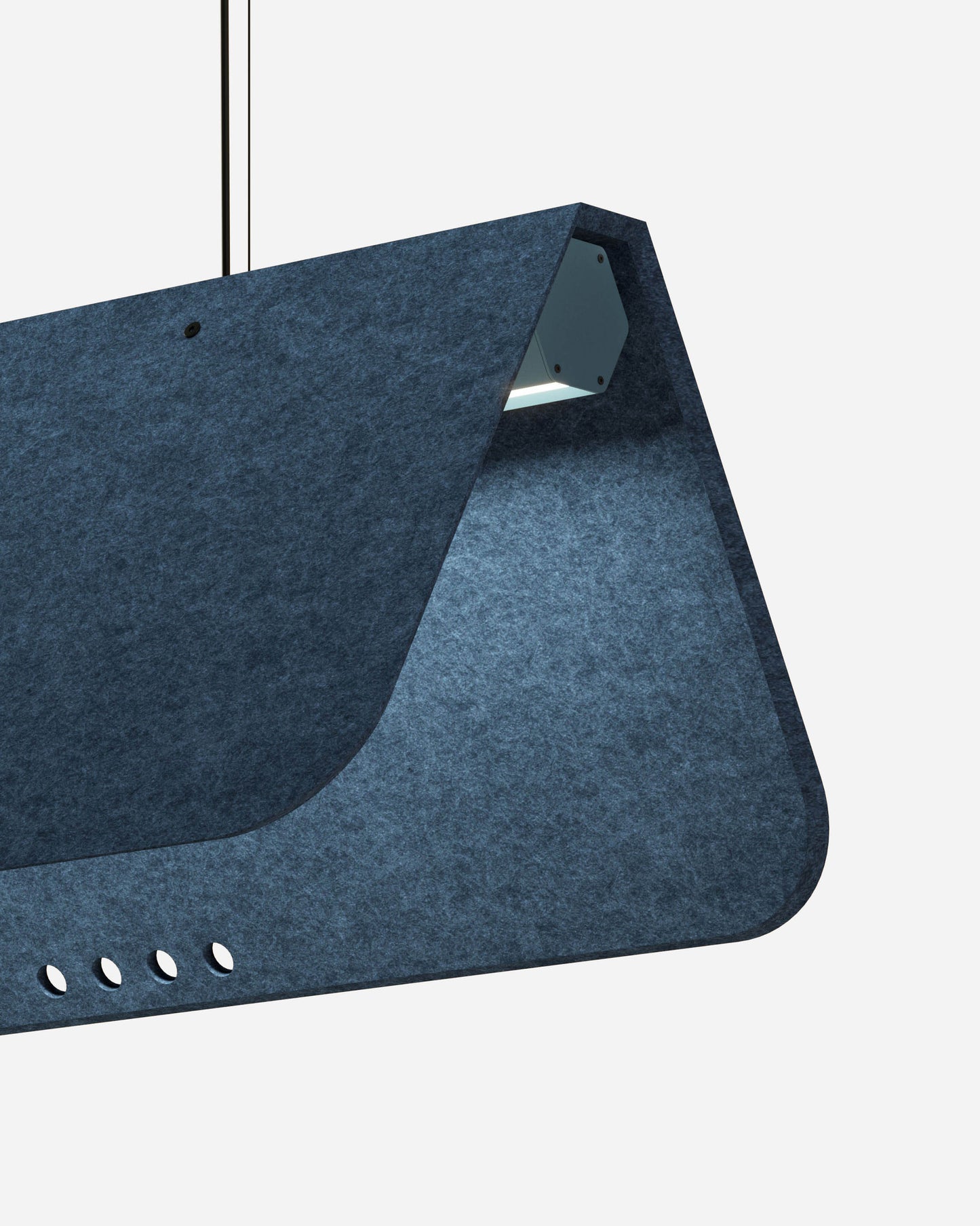 KUNTUR est un luminaire acoustique suspendu ON-OFF de la collection KALLMA