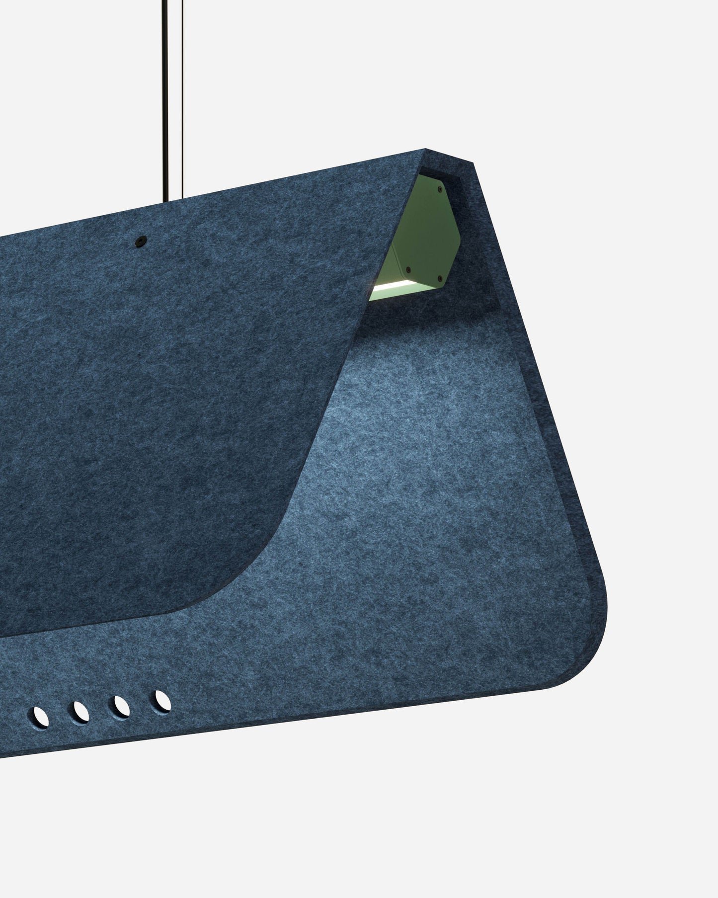 KUNTUR est un luminaire acoustique suspendu ON-OFF de la collection KALLMA