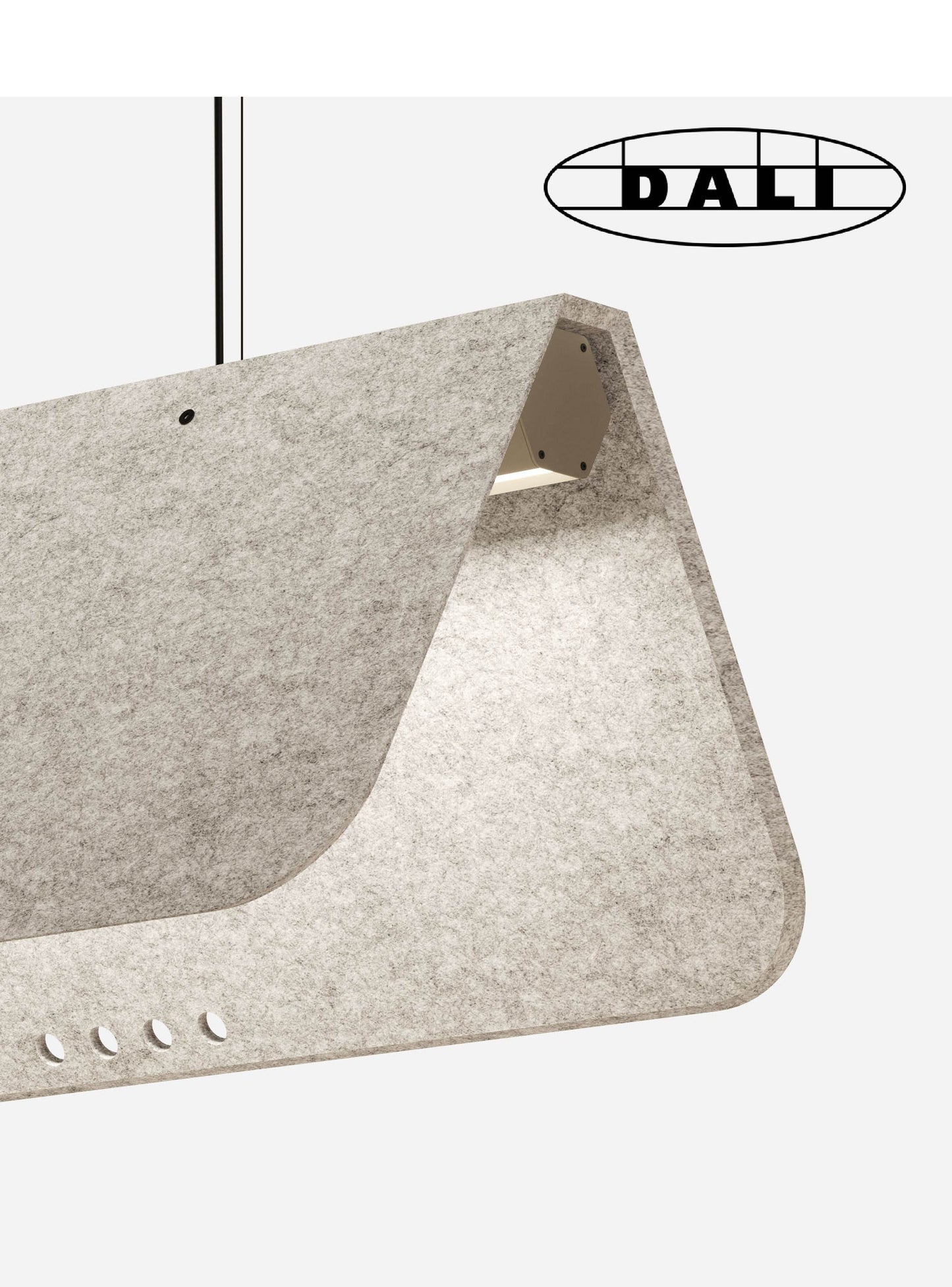 KUNTUR luminaire acoustique suspendu DALI, KALLMA