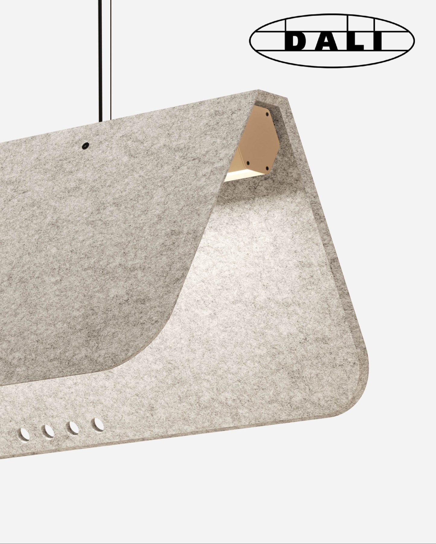 KUNTUR luminaire acoustique suspendu DALI, KALLMA