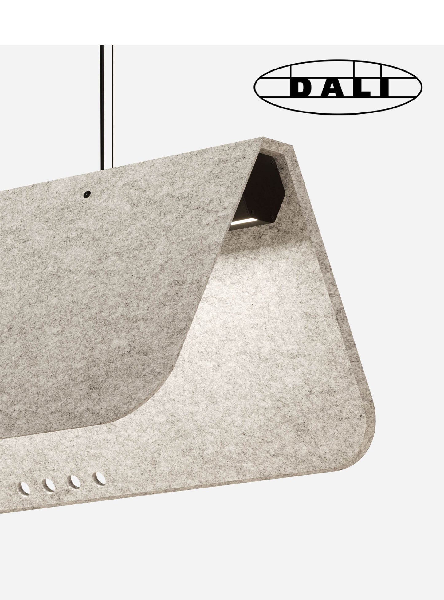 KUNTUR luminaire acoustique suspendu DALI, KALLMA