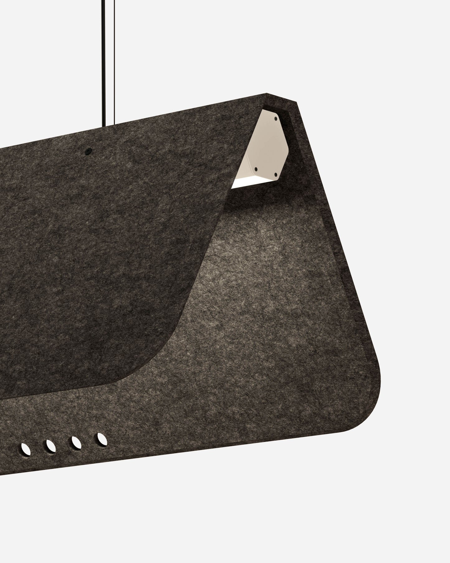 KUNTUR est un luminaire acoustique suspendu ON-OFF de la collection KALLMA