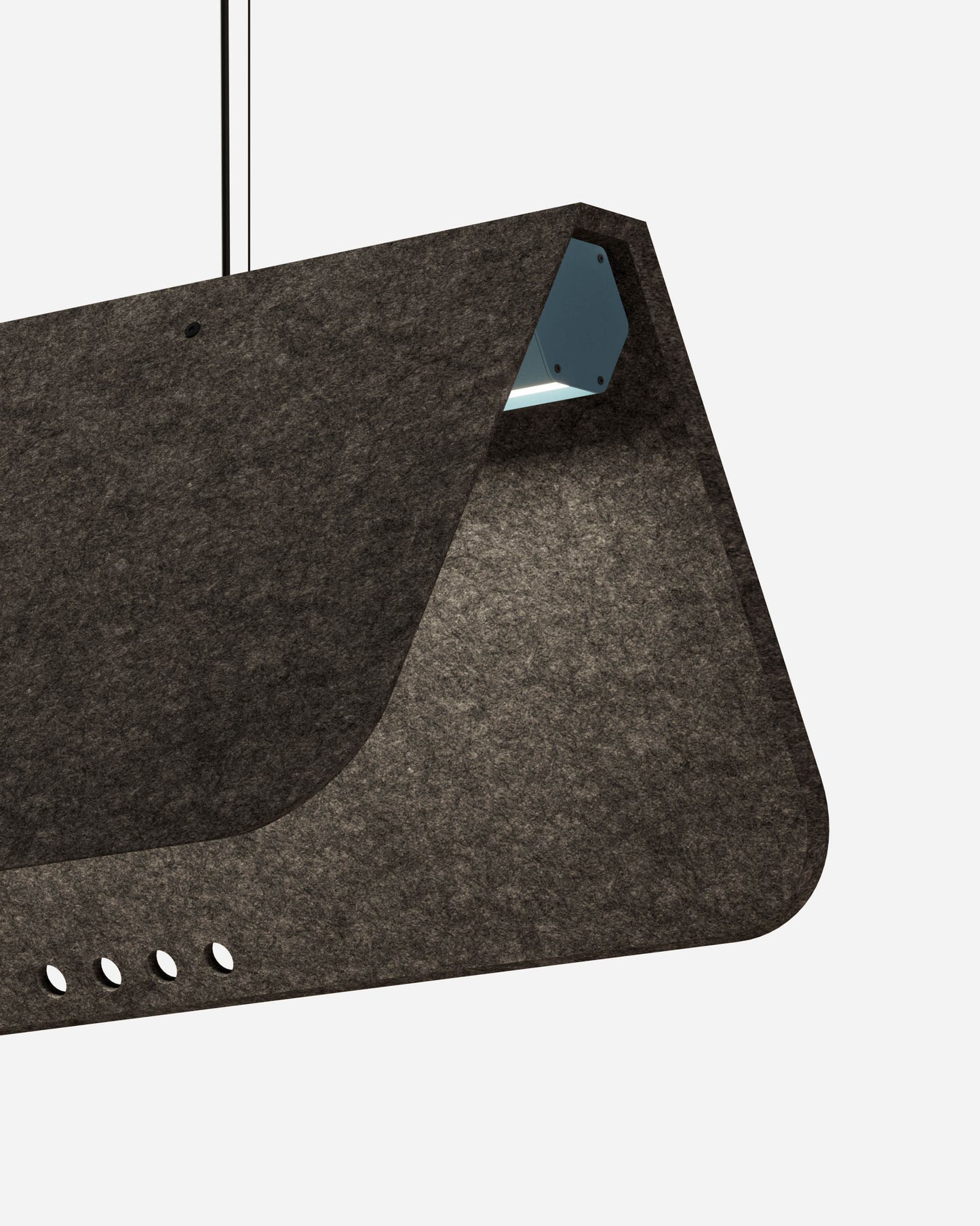 KUNTUR est un luminaire acoustique suspendu ON-OFF de la collection KALLMA