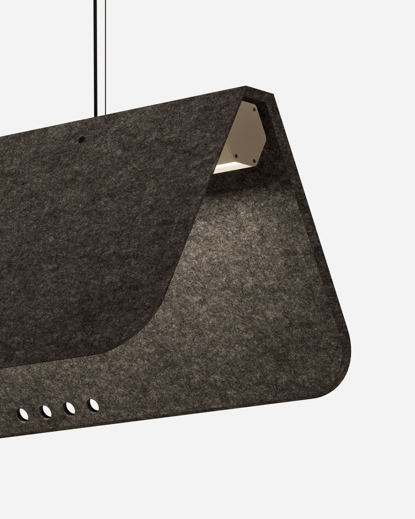 KUNTUR est un luminaire acoustique suspendu ON-OFF de la collection KALLMA