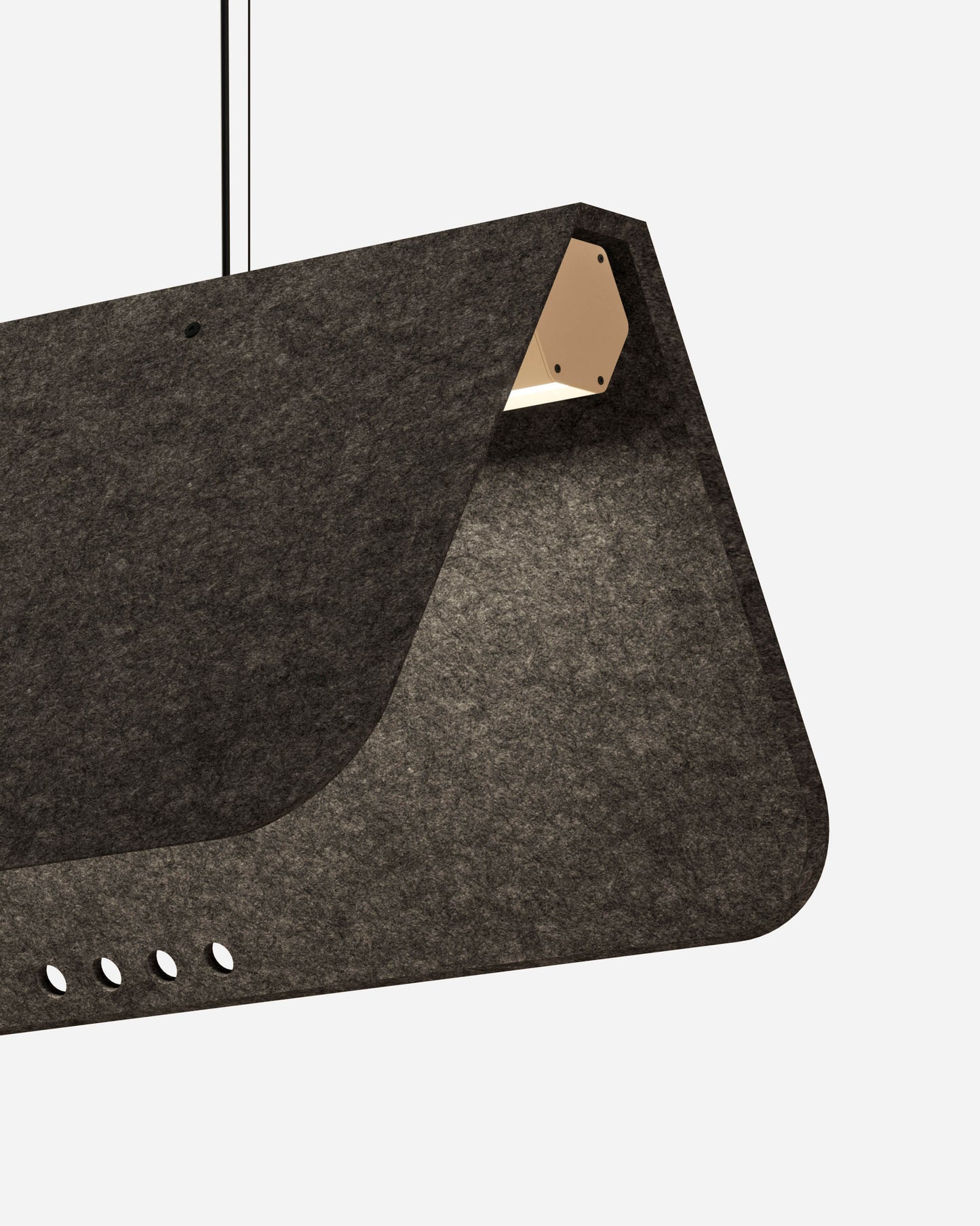 KUNTUR est un luminaire acoustique suspendu ON-OFF de la collection KALLMA