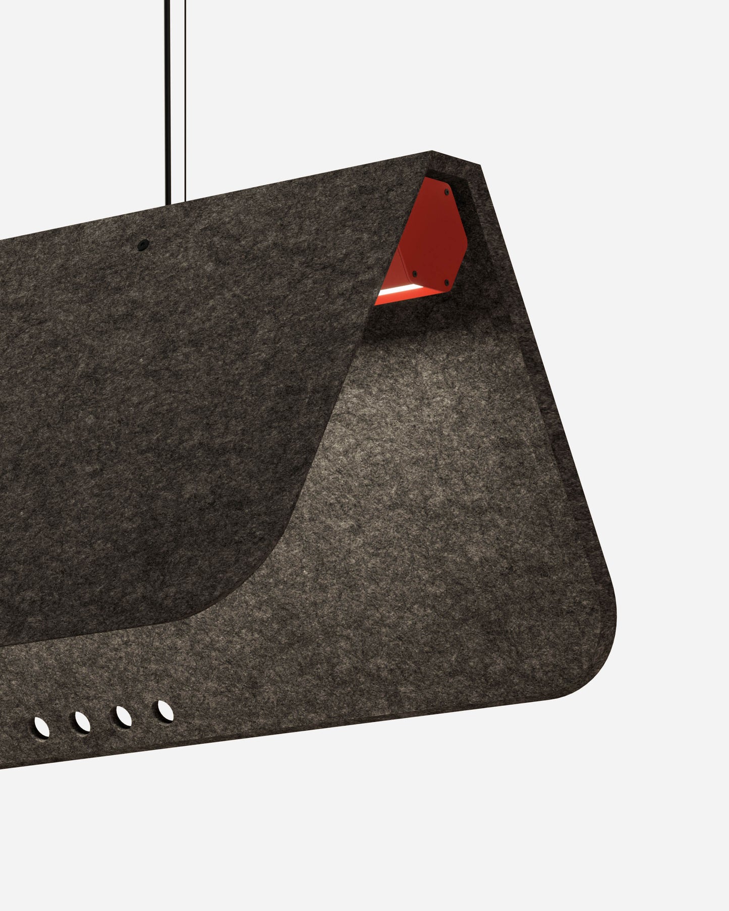 KUNTUR est un luminaire acoustique suspendu ON-OFF de la collection KALLMA