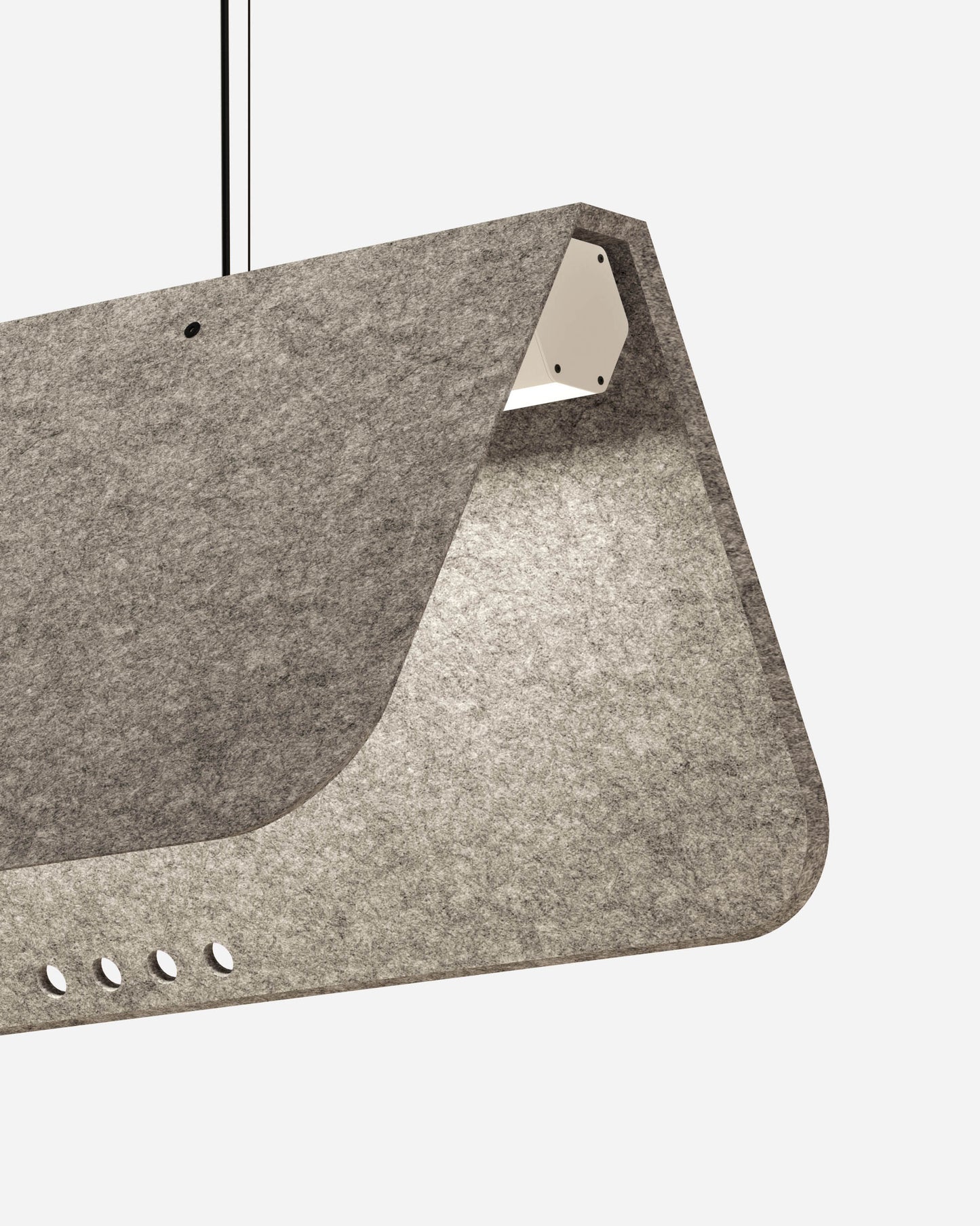 KUNTUR est un luminaire acoustique suspendu ON-OFF de la collection KALLMA