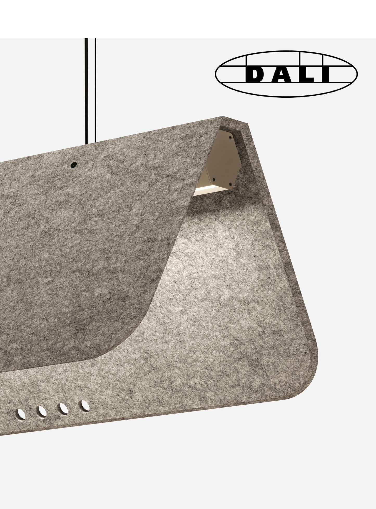 KUNTUR luminaire acoustique suspendu DALI, KALLMA