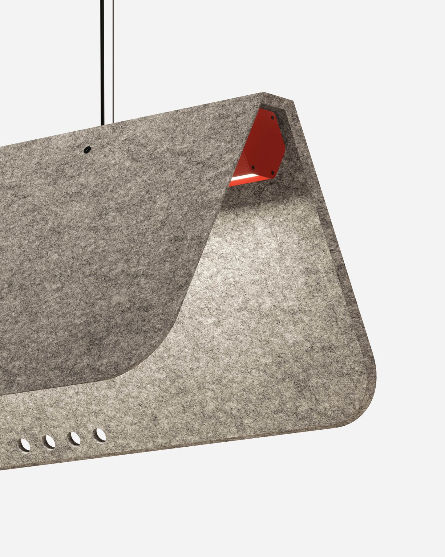 KUNTUR est un luminaire acoustique suspendu ON-OFF de la collection KALLMA