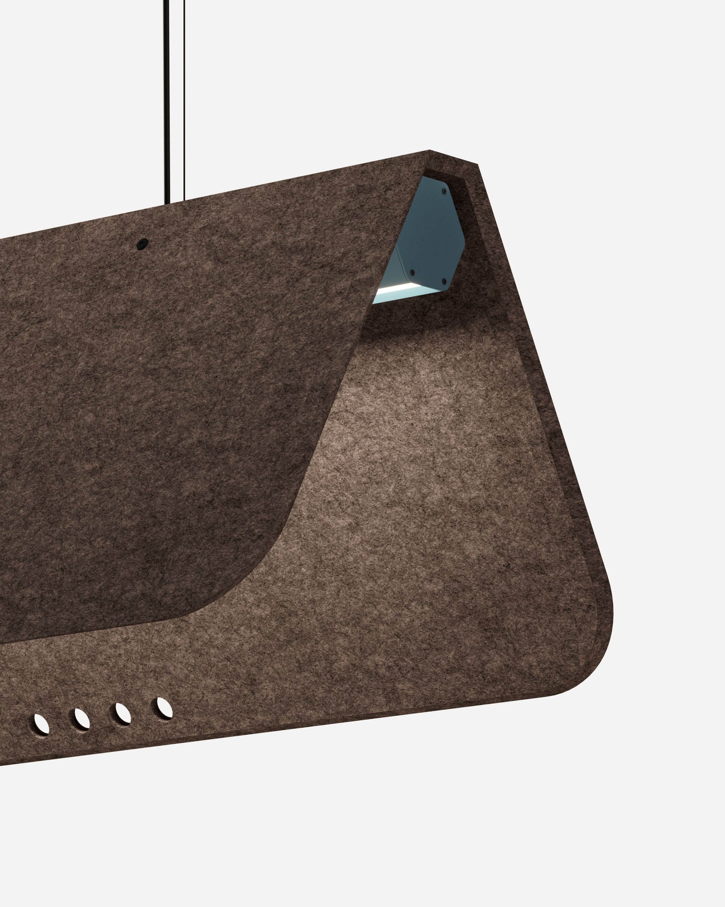 KUNTUR est un luminaire acoustique suspendu ON-OFF de la collection KALLMA