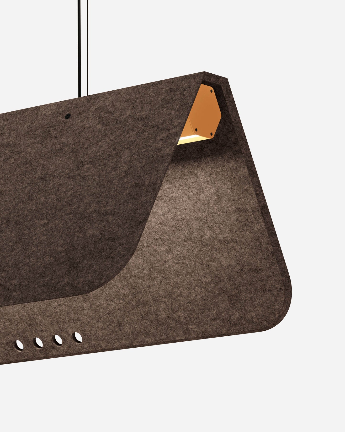 KUNTUR est un luminaire acoustique suspendu ON-OFF de la collection KALLMA