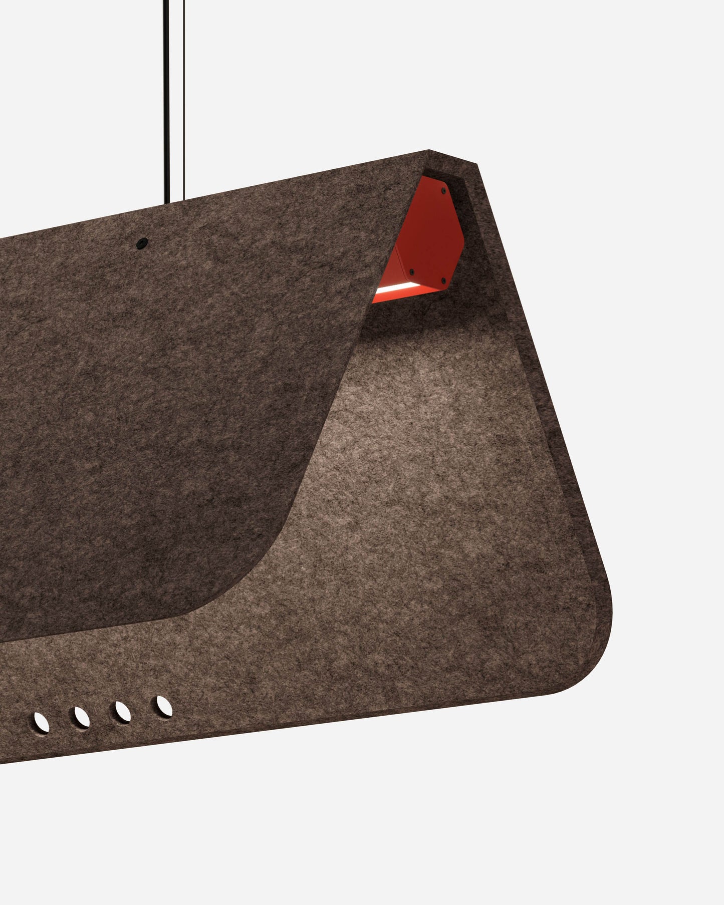 KUNTUR est un luminaire acoustique suspendu ON-OFF de la collection KALLMA