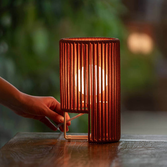 Lampe à poser en corde Habe