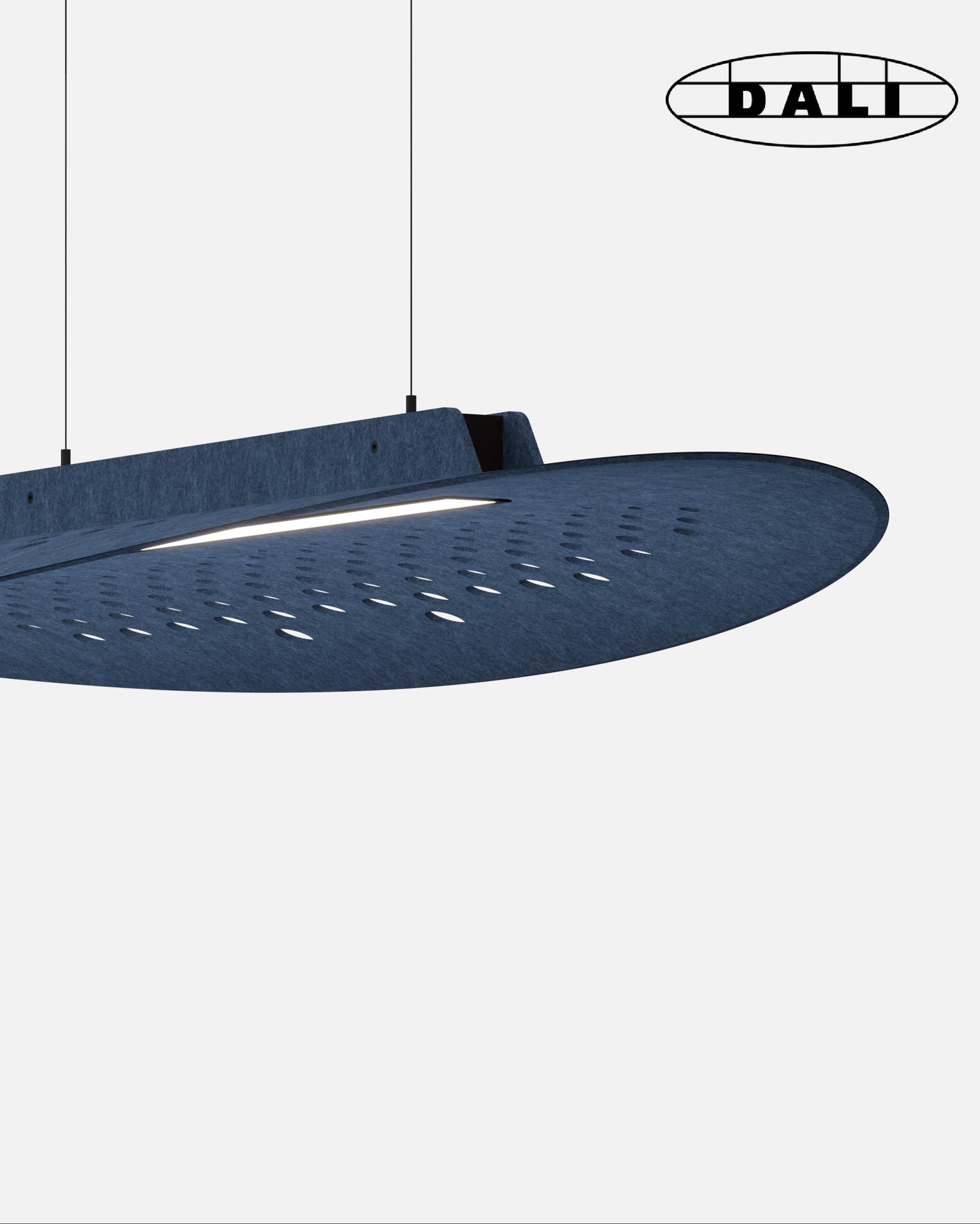 SULAY, le Luminaire circulaire acoustique suspendu, DALI, KALLMA