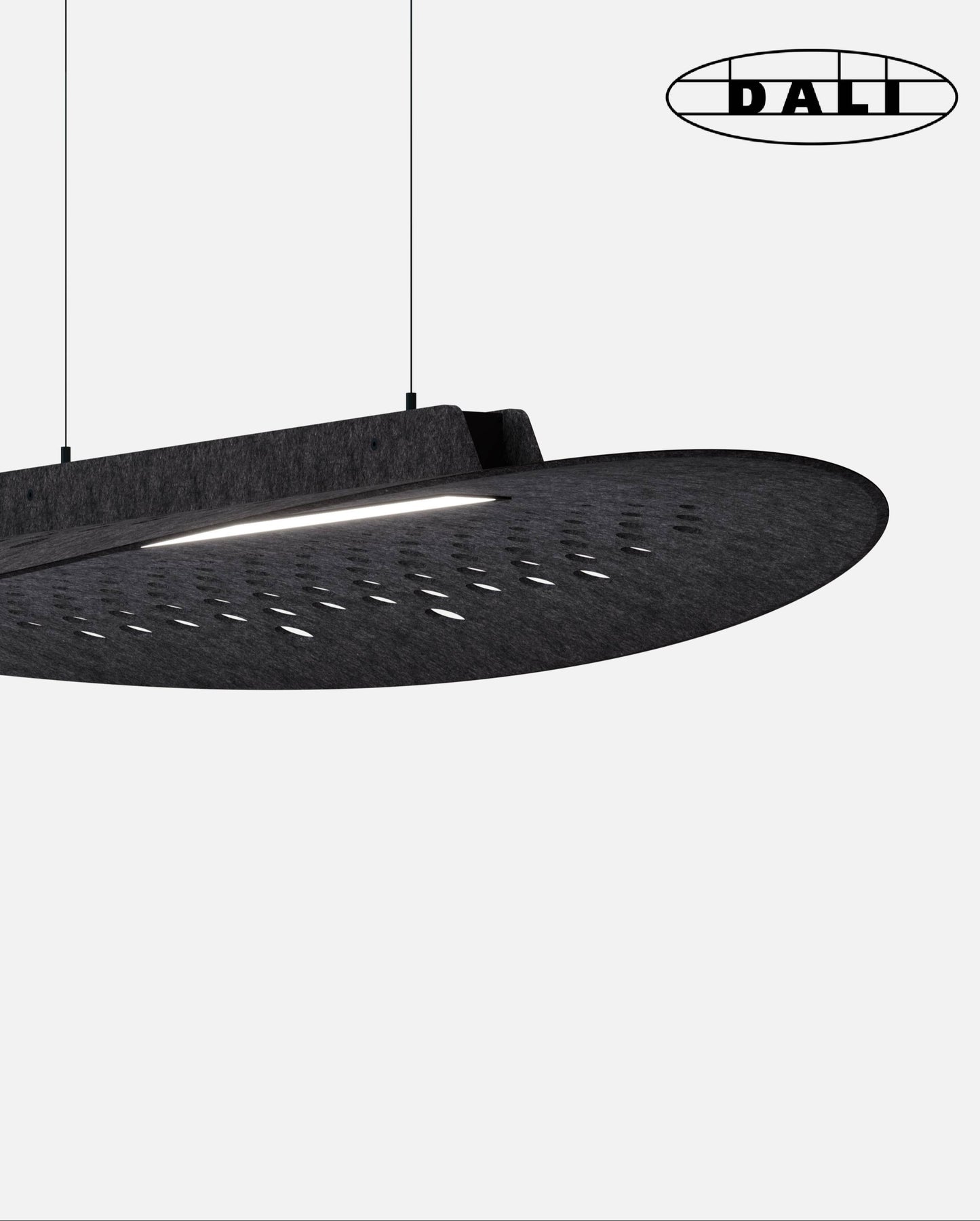 SULAY, le Luminaire circulaire acoustique suspendu, DALI, KALLMA
