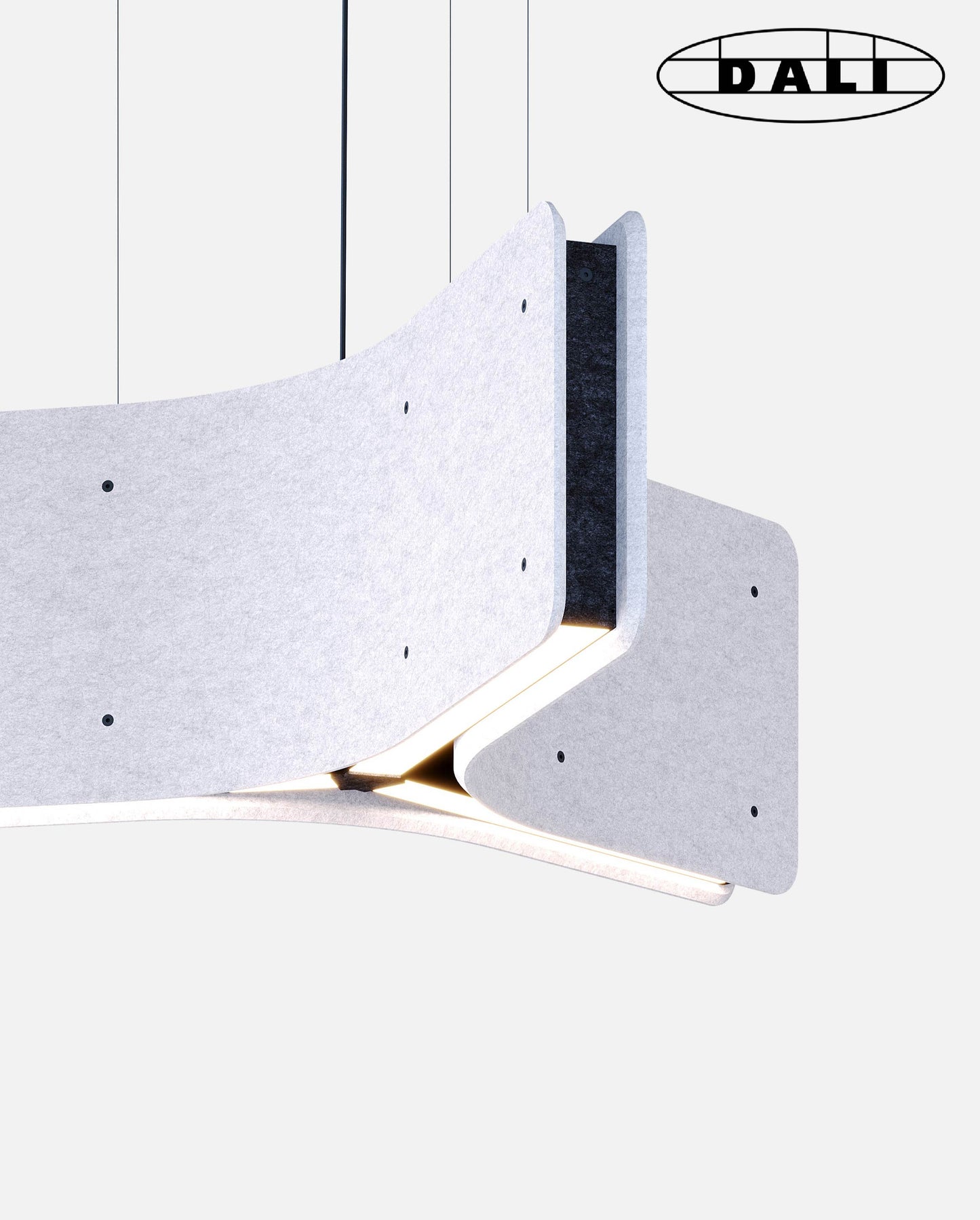 WARAWARA est un luminaire acoustique en forme d’étoile DALI de la collection KALLMA