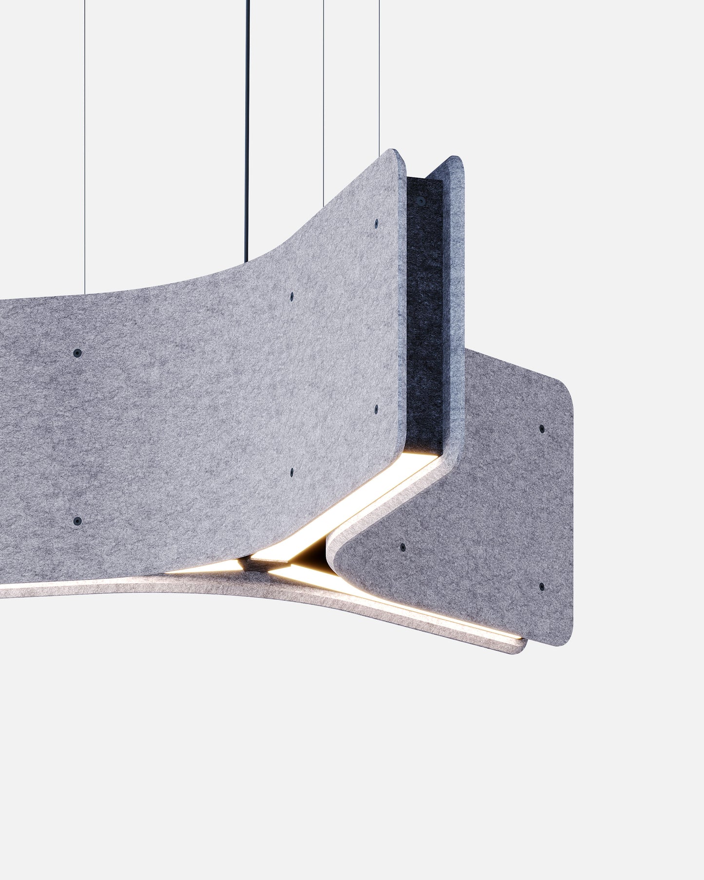 WARAWARA est un luminaire acoustique en forme d’étoile ON-OFF de la collection KALLMA