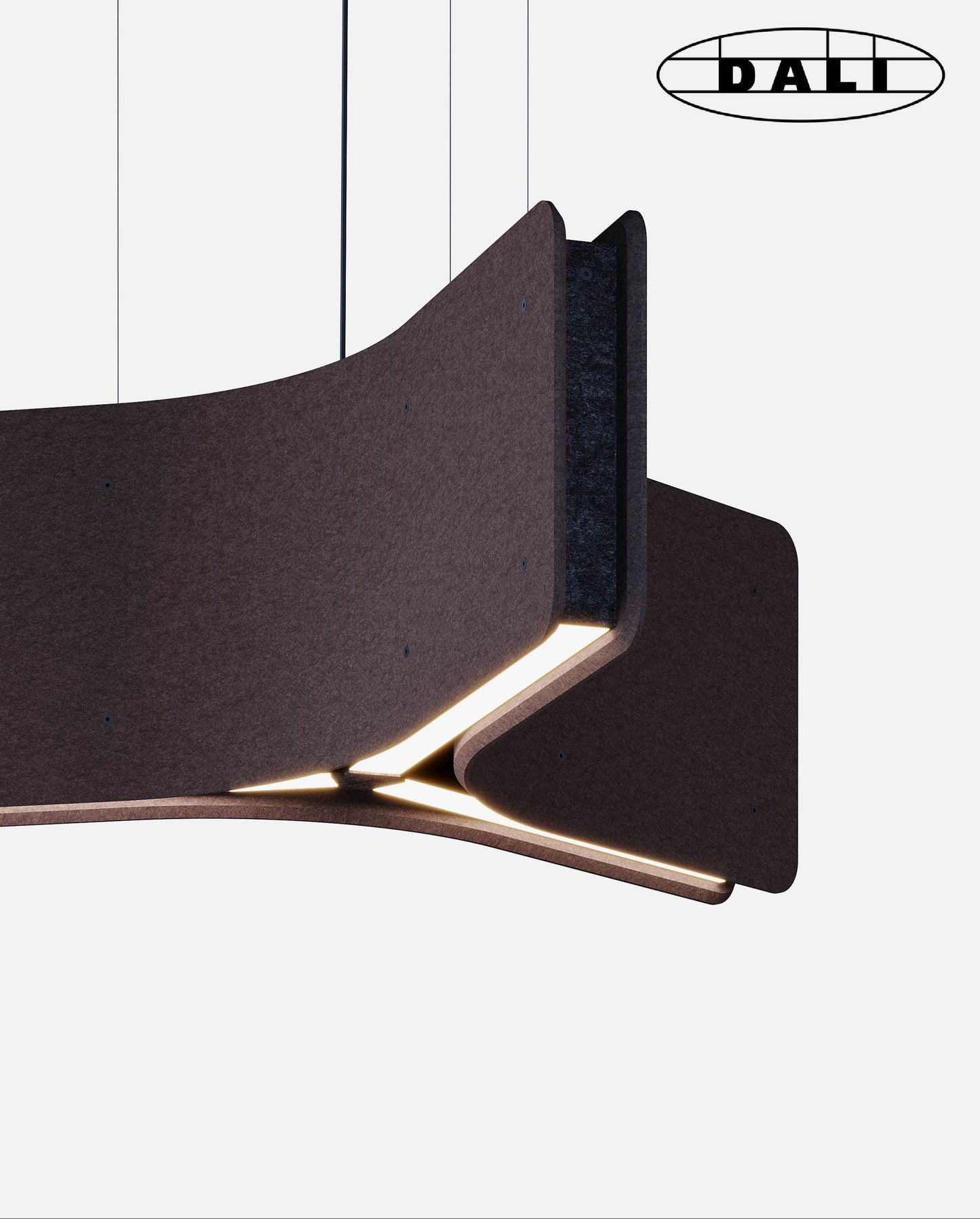 WARAWARA est un luminaire acoustique en forme d’étoile DALI de la collection KALLMA