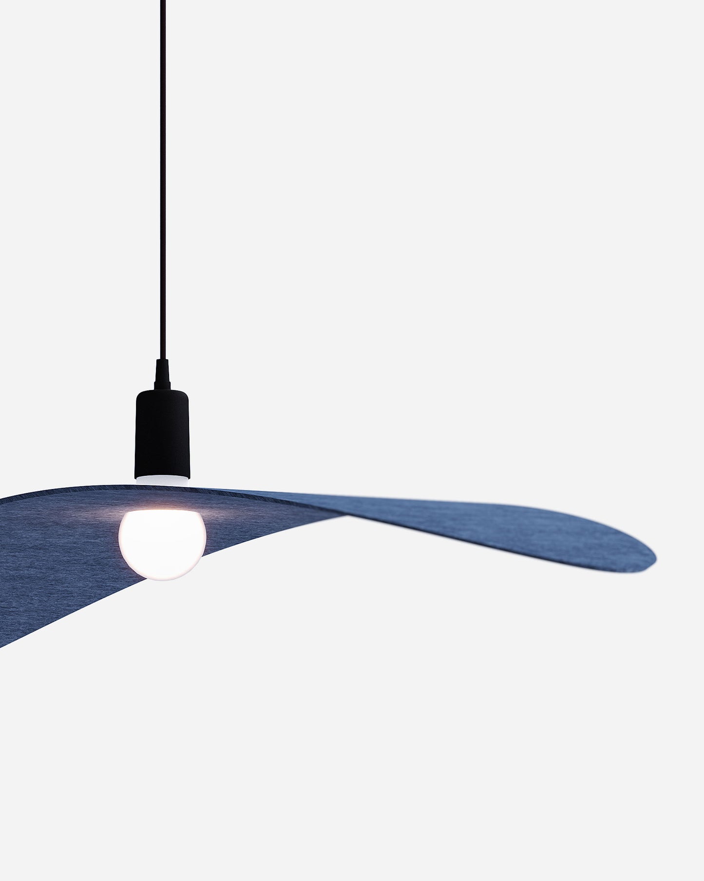 Suspension acoustique elliptique bleu Wayra