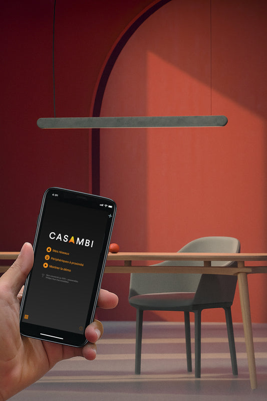 Luminaire linéaire acoustique Kipu Inti HCL