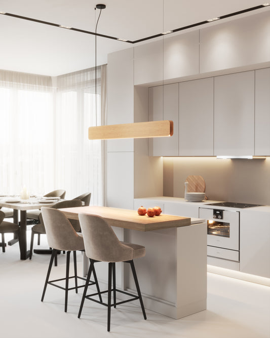 Suspension bois NINA - Luminaire linéaire