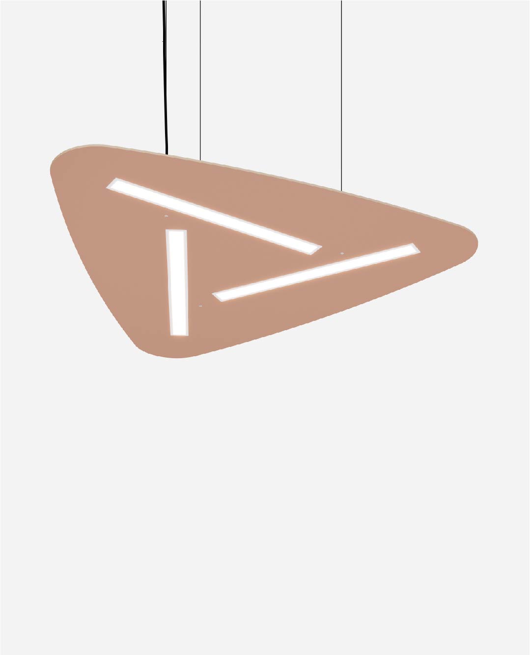 Suspension bois Liwi, ON-OFF, WOOD FSC à une forme organique