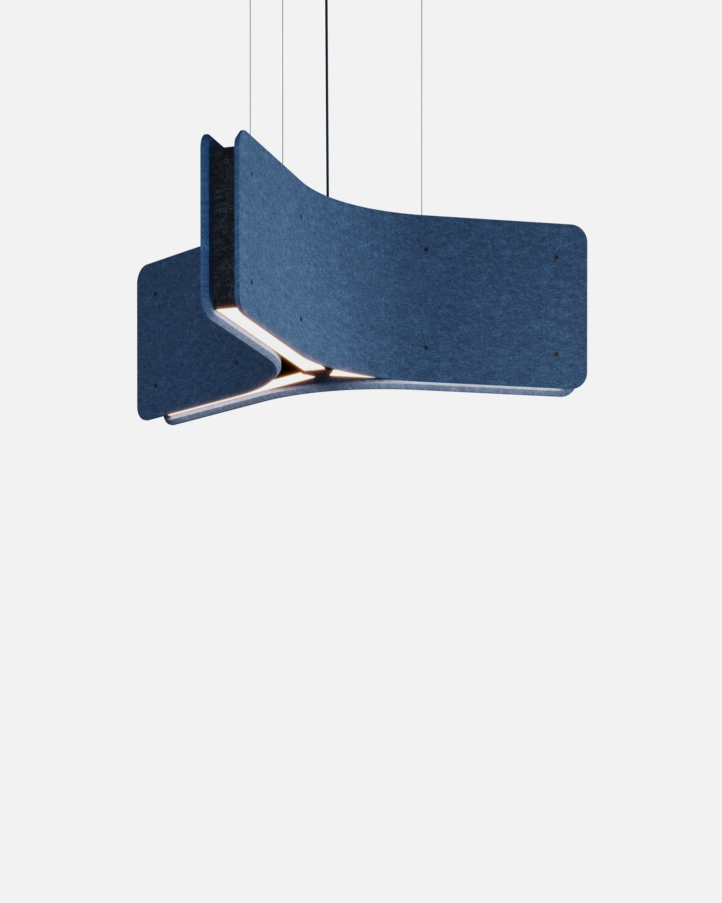 WARAWARA est un luminaire acoustique en forme d’étoile ON-OFF de la collection KALLMA