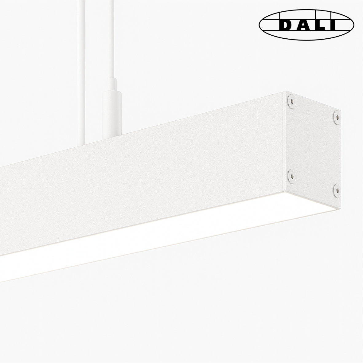 Suspension linéaire en aluminium Orange - Luminaire DALI