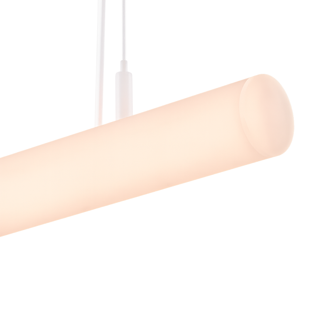 Suspension métacrylate glacé Moa - Luminaire tube