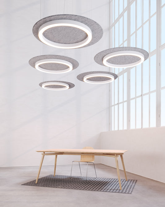 Suspension acoustique Siwi - Luminaire design contemporain