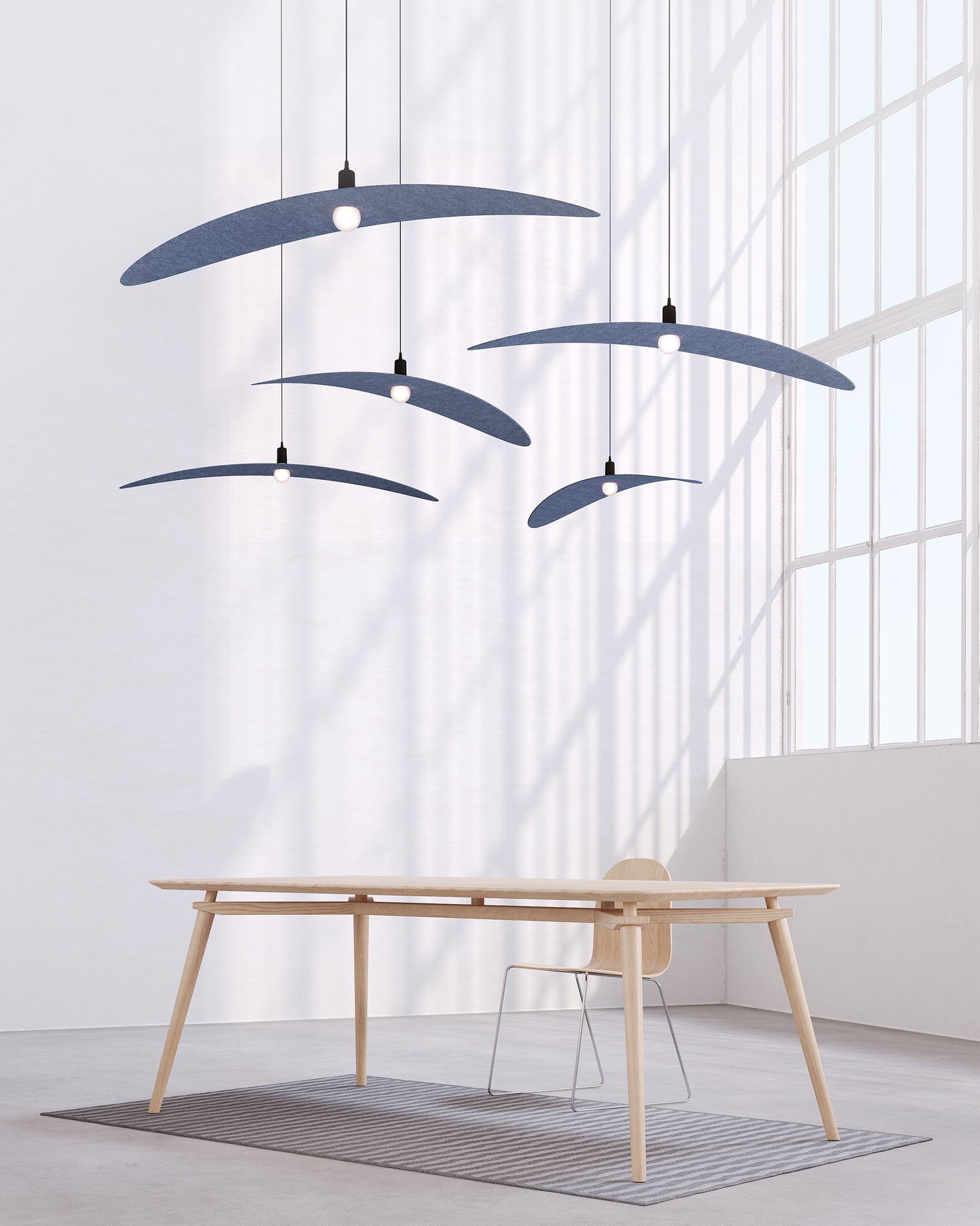 Luminaire acoustique elliptique Wayra