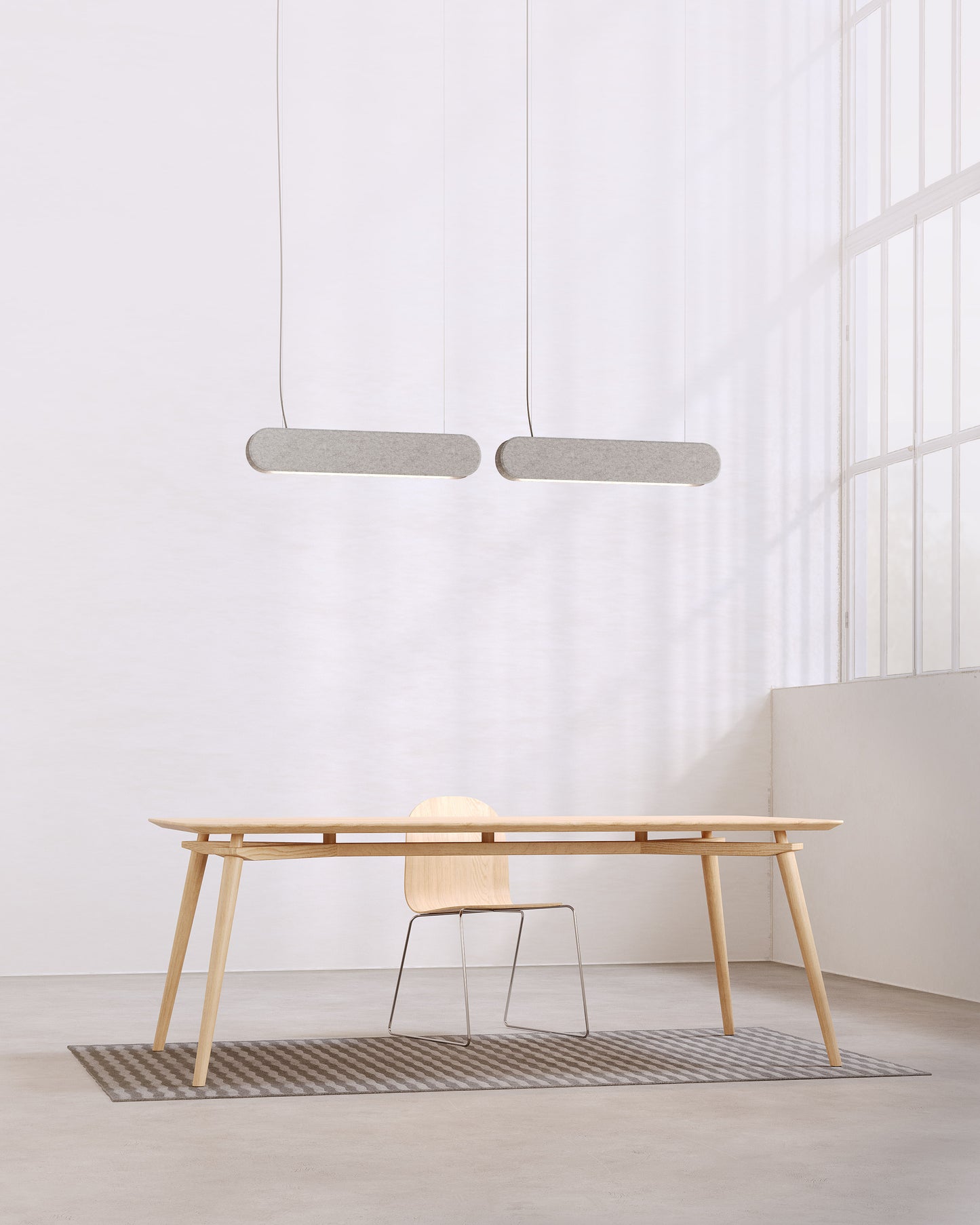 KIPU luminaire linéaire acoustique ON-OFF, KALLMA