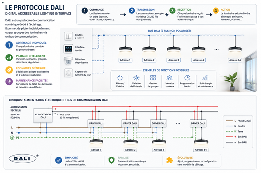 DALI (Digital Addressable Lighting Interface) : comment fonctionne cette technologie ?