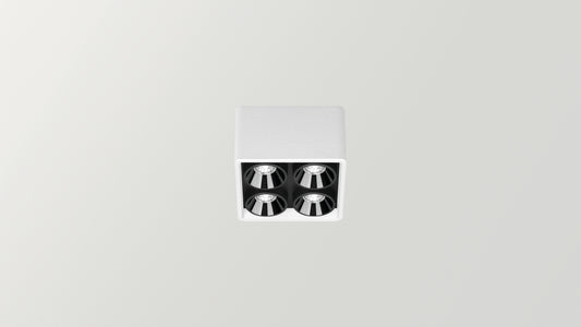 Applique Black Foster Micro Surface 2x2 LEDs