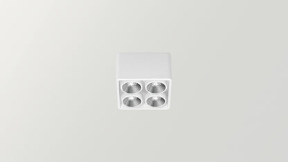 Applique Black Foster Micro Surface 2x2 LEDs Dali