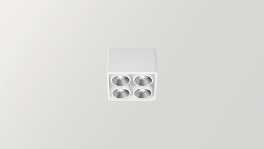 Applique Black Foster Micro Surface 2x2 LEDs Dali