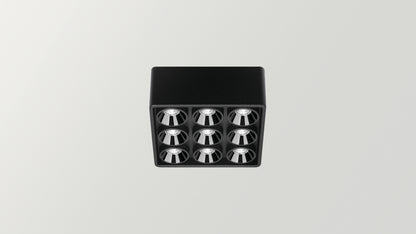 Applique Black Foster Micro Surface 3x3 LEDs