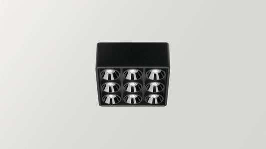 Applique Black Foster Micro Surface 3x3 LEDs