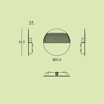 applique-murale-dial-dimensions
