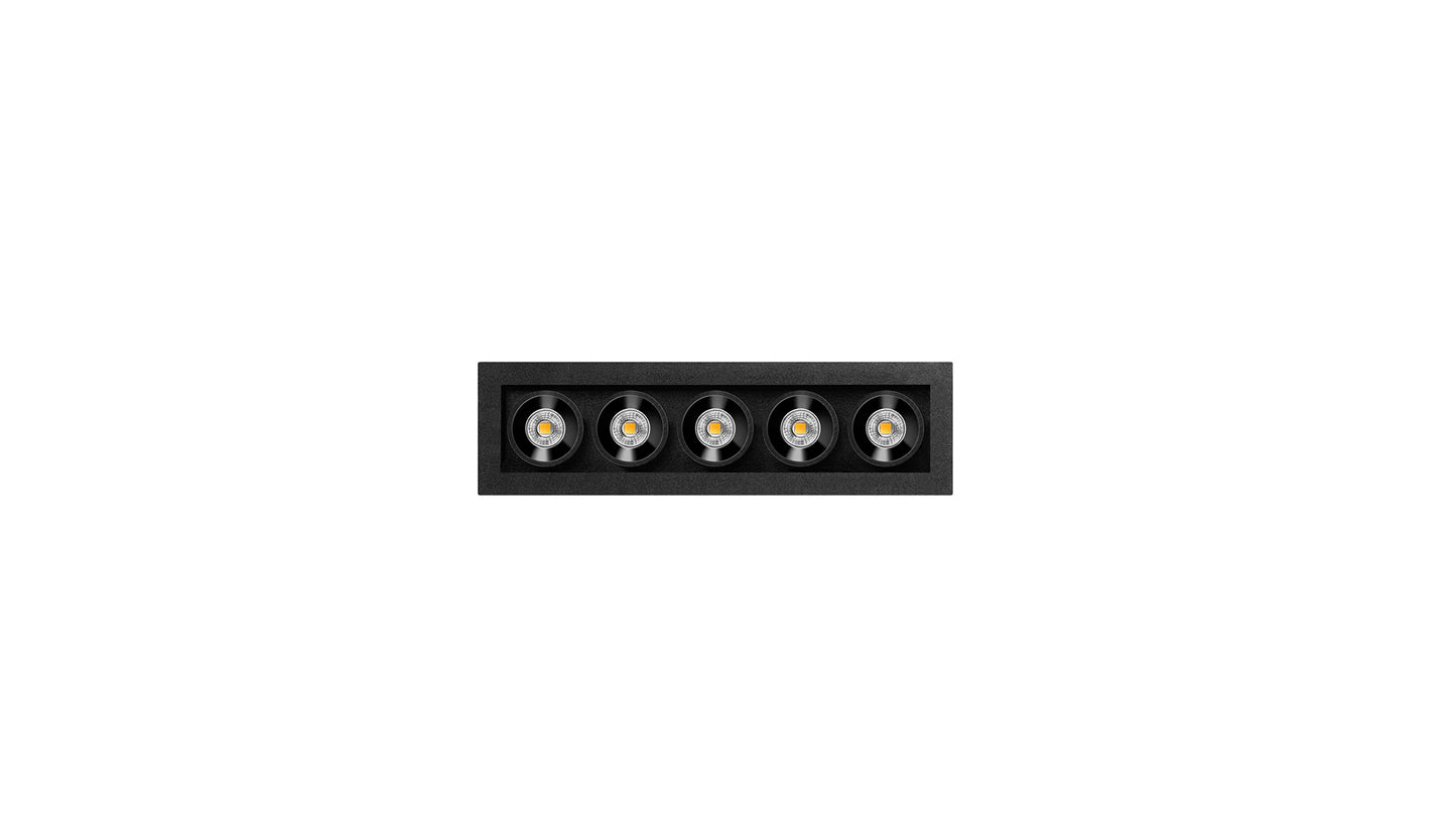 Applique Black Foster Micro Surface 5 LEDs