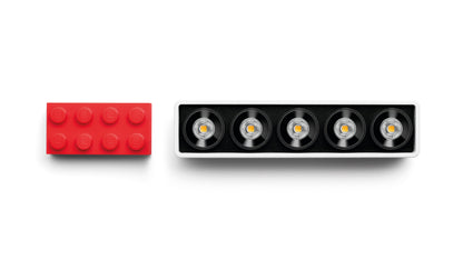 Applique Black Foster Micro Surface 5 LEDs