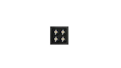 Applique Black Foster Micro Surface 2x2 LEDs Dali