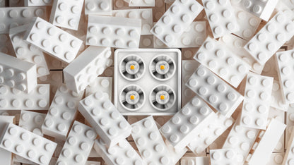 Applique Black Foster Micro Surface 2x2 LEDs Dali