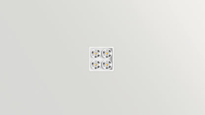 Applique Black Foster Micro Surface 2x2 LEDs Dali