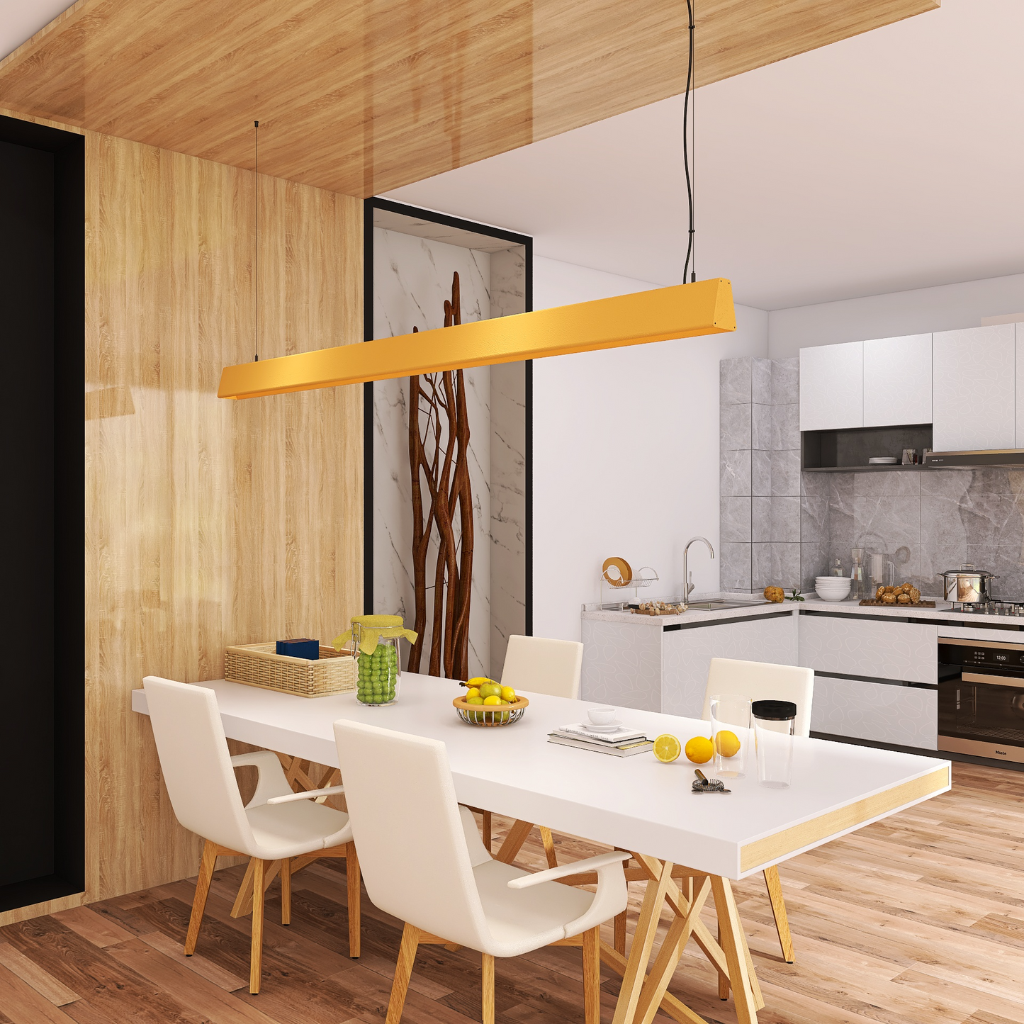 Suspension linéaire Dalia - Luminaire aluminium