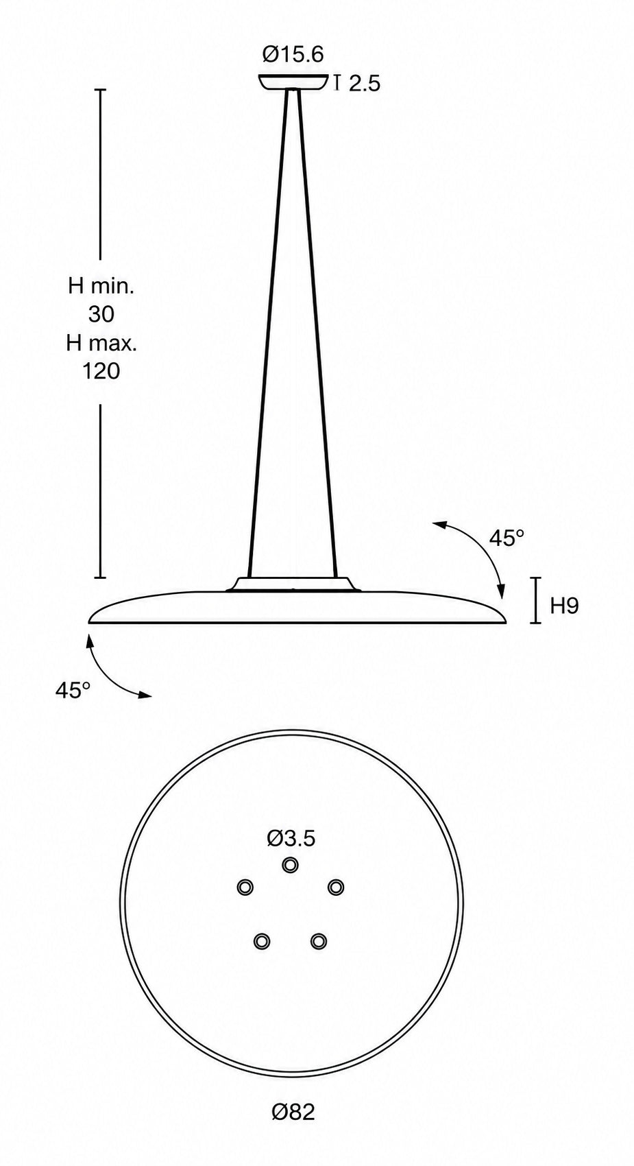 Luminaire acoustique Sonora avec Spots LED