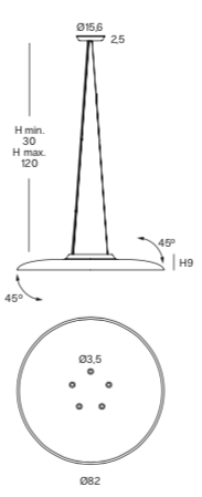 Luminaire acoustique Sonora avec Spots LED