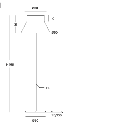Lampadaire Kora